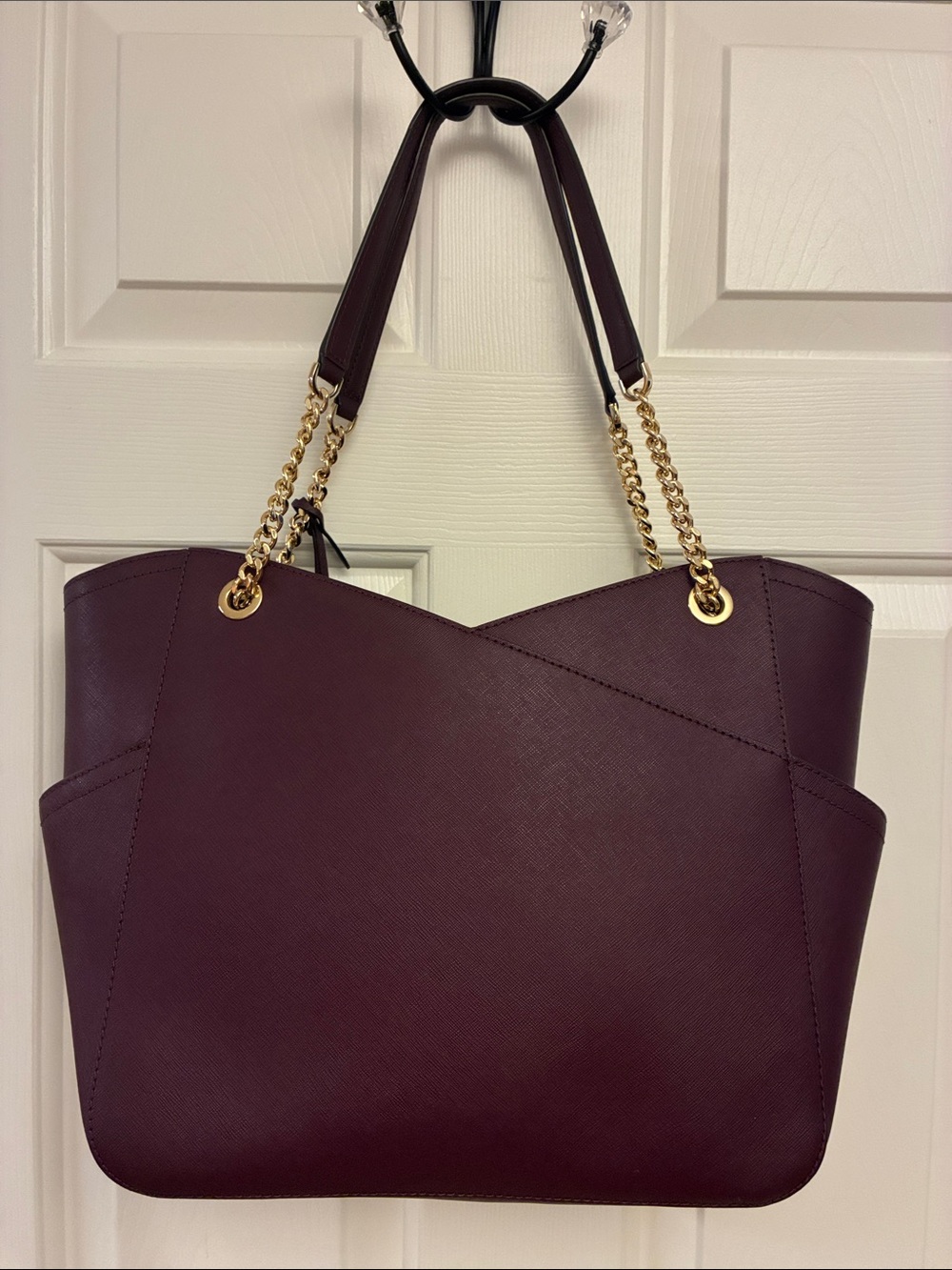 Michael Kors Burgundy/Merlot Signature Tote - Picture 7 of 12